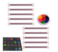 Renopfect Bolígrafo para pintura de puntos floral | 10 piezas herramientas para embossing de puntos pétalos | Bolígrafo doble fino multifunción para cerámica | Tela Diario papel proyecto artesanal