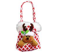 Renopfect Bolsas de Dulces de Navidad - Decoración del Hogar de Papá Noel Reutilizable con Asa | Decoración Para Fiesta De Navidad - Para Del Hogar Cumpleaños Año Nuevo Boda Fiesta