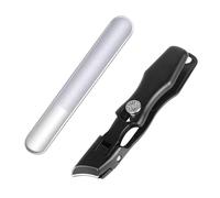 Renopfect Cortaúñas, cortaúñas, kit de manicura antisalpicaduras, herramientas de cuidado personal en ángulo, clip de uñas para viajes, manicura en casa