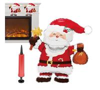 Renopfect Decoraciones de Globos de Navidad,Manualidades Decorativas Con Árbol, Reno Y Papa Noel - Globos Inflables de Pie para Fiestas - Para Fiestas, Cumpleaños, Año Nuevo, Invierno Y Celebraciones