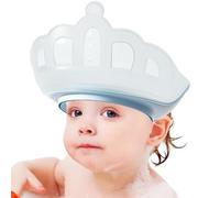 Renopfect Gorro de baño para niños, gorro de ducha para niños con corona ajustable para lavar el cabello y bañarse | Protección de champú en forma de corona para ojos y oídos - para niñas y familias