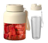Renopfect Licuadora y Exprimidor Portátil, Máquina Recargable Para Batidos, Accesorios Preparación Bebidas, Máquina De Zumo 80cl Para Adultos Y Familias