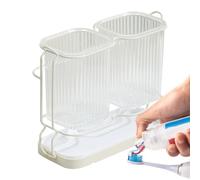 Renopfect Portacepillos de Baño,Organizador De Pasta | Estante Multiusos para Cepillo de Dientes, Maquinilla de Afeitar y Palillos para Viaje, Camping, Ducha, Lavabo, Tocador