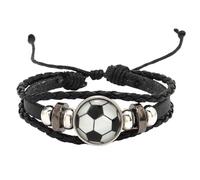 Renopfect Pulseras deportivas para hombre,Pulseras que brillan en la oscuridad - Pulsera creativa Pulsera del equipo de fútbol | de con dijes de fútbol, joyería de para mujeres y