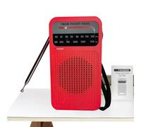 Renopfect Radio Transistor Funciona con Pilas | Radio FM Portátil - Electrónica a Pilas con Altavoz Inalámbrico y Sintonizador para Acampar Relajante, Hogar, Playa, Escuela, Trabajo, Gimnasio, Viajes