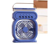 Renopfect Ventilador Portátil con Niebla,Ventilador Personal Nebulizador De Sobremesa | Humidificador Silencioso Recargable con Luz Nocturna y Circulador de Aire para Dormitorio Camping Cocina