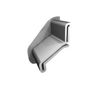 Renoplast® Deflector de pared para perfil de alero K30 Gris | Derecha + Izquierda | Acabado de terrazas balcone| Suelos de baldosas sobre mortero adhesivo | Sistemas de drenaje de agua Perfil angular