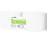 Renova Green Bobinas Multiusos | 2 Bobinas de 350 Metros | Papel Blanco 2 Capas | Certificado Ecolabel