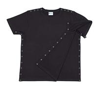 Renova Medical Wear Camiseta para recuperación de cirugía de Hombro, Unisex, Negro -, X-Large