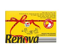 RENOVA Pañuelos de Bolsillo Red Label, 6 Paquetitos, 3 Capas, Mango | Red Label, 6 paquetes de 9 pañuelos, 3 capas, 21x21 cm, dos capas blancas y una en color mango