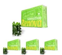 RENOVA Pañuelos De Bolsillo Sensitive Mentol - 6 Paquetes Perfume Mentolado (Paquete de 4)