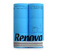 Renova Papel Higiénico, Color Azul - 3 Paquetes de 6 Rollos