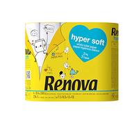 Renova Papel Higiénico Hypersoft - 4 Rollos Envueltos en papel Sin Plásticos (Paquete de 6)