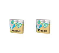 Renova Papel Higiénico Renova Recycled | 9 Rollos Reciclados & Envueltos en Papel | Sin Plásticos | Certificados FSC® y Ecolabel (Paquete de 2)