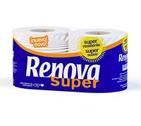 Renova Papel Higiénico Super - 32 Paquetes de 2 Rollos - 64 Rollos en Total