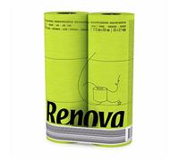 Renova Papel Higiénico Verde, 3 capas Suaves, Ligeramente Perfumado - 1 x 6 rollos