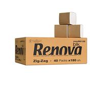 RENOVA Papel Higiénico Zig-Zag BLK, 7.200 Hojas, 215x110 mm