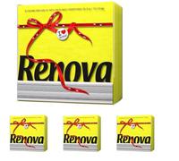 Renova Servilletas De Papel Amarillas - 70 Servilletas (Paquete de 4)