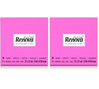 Renova Servilletas de papel Cocktail Fucsia - 30 servilletas (Paquete de 2)