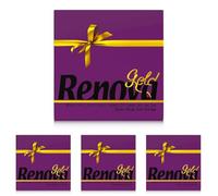 Renova Servilletas de papel Gold Burdeos - 40 servilletas (Paquete de 4)