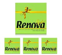 Renova Servilletas de papel Gold Verdes - 40 servilletas Tamaño Grande (Paquete de 4)