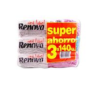 Renova Servilletas Red Label 1 Capa - 3 Paquetes - (420 Unidades)