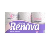 Renova Skin Care Plus Papel Higiénico Decorado Perfumado - 6 Rollos