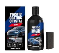 Renovador de plásticos negros para automóviles, revestimiento antiarañazos de 100 ml, agente reparador de arañazos para interiores de automóviles, para un brillo exterior y detalles del salpicadero