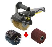 Renovador REX120C Madera Metal + 2 Cepillos Abrasivos Fibra Sintética