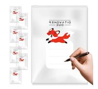 RENOVATIO DUO - Sobres para bebé hospital - Juego de 8 bolsas transparentes con diseño de animales y etiqueta de nombre - 35 x 28 cm - Regalos para recién nacido