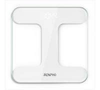 RENPHO Bascula de Baño Alta Precisión, Peso Baño con Pantalla LED, Balanza Peso Corporal para Fitness, Tecnología Step-On, Apagado Automático, Baterías Incluidas