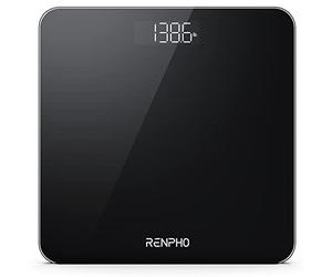 RENPHO Báscula de Baño Digital, Balanza Peso Corporal de Alta Precisión, Tecnología Step-On, 400 Lb, Vascular de Peso Electronica en kg/lb/st, Plataforma Grande de 28 x 28 cm, Core 1S
