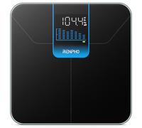 RENPHO Báscula digital de peso corporal con 7 días de tendencia de peso en pantalla LED grande, alta precisión, con soporte estable y duradero