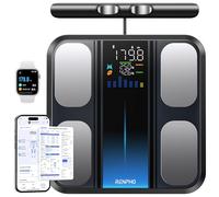 RENPHO Bascula Grasa Corporal y Muscular de 8 Electrodos, MorphoScan Base | Bascula Bioimpedancia con IMC, Masa Muscular, Seguimiento Fitness, Monitor de Composición Corporal de Alta Precisión