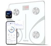 RENPHO Bascula Inteligente, 13 Composición Corporal, Múltiples Usuarios | Bascula Grasa Corporal y Muscular con App para Fitness, Pérdida de Peso, Pantalla LED, Capacidad 180kg/ 400 lbs, Elis 1