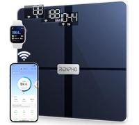 RENPHO Bascula WiFi y Bluetooth con App 13 Mediciones Composición Corporal | Pesos Fitness con Peso, Grasa Corporal, IMC, Masa Muscular, Alta Precisión, Múltiples Usuarios, Uso Doméstico, Elis Aspire