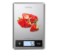 Renpho - Calibra 1 Smart Acero inoxidable Encimera Rectángulo Báscula electrónica de cocina