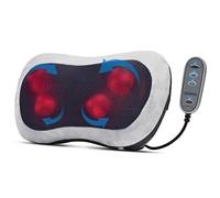 RENPHO Masajeador Cervical y Espalda, Cojin Masajeadors Eléctrico con Calor, 3 Velocidades Shiatsu Masajeado de Espaldas, Masajeadors Cuello y Hombros para Hogar Oficina