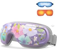 RENPHO Masajeador de Ojos con Calor y Frío, Regalos Mujer Mamá | Control por voz y 3 Niveles de Compresión, Antifaz Masajeador para Migraña, Ojos Secos y Alivio del Estrés, cuidado ocular.