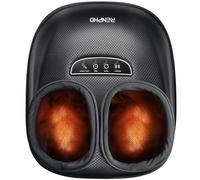 RENPHO Masajeador de pies novedad 2026, masajeador eléctrico con calor | Masaje Shiatsu completo para pies, 3 niveles de presión de aire y amasado, regalo mujer hombre, hasta la talla 47, negro