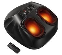 RENPHO Masajeador eléctrico de pies grande, masajeador pies con calor | Rodillos Shiatsu para las plantas, compresión de aire para el empeine y el talón, regalo para hombres, hasta la talla 48