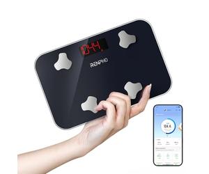 RENPHO Mini Bascula Grasa Corporal con App, Portátil para Viajes, 280x180mm