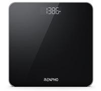 RENPHO Peso Baño, Alta Precisión, Pantalla LED, Tecnología Step-On, 280mm | Báscula de Baño, Capacidad 180kg/ 400 lbs, Uso Doméstico, Interruptor Automático, Baterías Incluidas, Core 1S