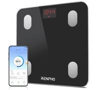 RENPHO Peso Baño Bluetooth, Peso, Grasa Corporal, IMC, Pilas Incluidas | Bascula Inteligente con Alta Precisión, Análisis Corporal, 13 Mediciónes, para Fitness, Unidades KG/LB, Uso Doméstico, Elis 1