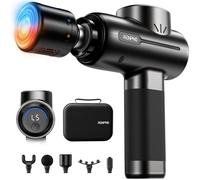 RENPHO Pistola de masaje con calor y frío, Active pistola de masaje para tejido profundo, de percusión para relajación muscular, potente masajeador portátil con pantalla táctil LED