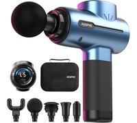 RENPHO Pistola de Masaje Muscular, Massage Gun Pistola Masajeador Muscular Deep Tissue, Silencioso Massage Gun Profesional y Carga Tipo-C, para Relajación de Masaje Muscular, Azul