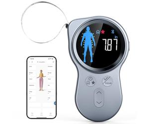 RENPHO Smart Body Tape Measure+, cinta métrica inteligente corporal, cinta métrica mejorada para pérdida de peso, ganancia muscular, fisicoculturismo, cinta digital inteligente en pulgadas y cm