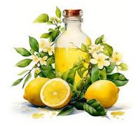 Renqidian Kit de Pintura de Diamantes 5D Flores de limón DIY Adultos y Niños Diamantes Cristal Artes Bordado Decoración de La Pared Del Hogar 50x50 cm