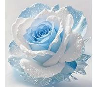 Renqidian Kit de Pintura de Diamantes 5D Flores preciosas DIY Adultos y Niños Diamantes Cristal Artes Bordado Decoración de La Pared Del Hogar 50x50 cm