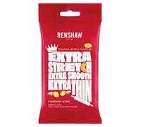 Renshaw Extra Fondant White con sabor a Limón de Sicili 1kg - Pasta de Azúcar Extra Elástica con Sabor a Vainilla, Óptima para Cubrir Tartas y Postres - Blanco - 1 kg